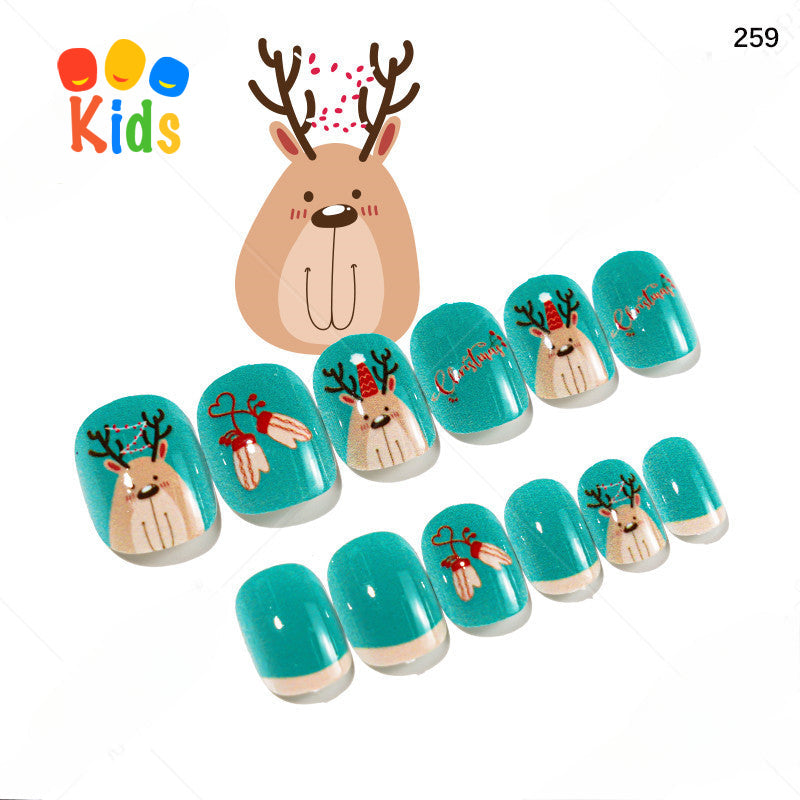 Mini press on nails for kids 24Pcs-12Size PNT-27