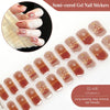 2026 New Christmas Gel Nail Sticker Lighting Harden Semi-Curing Nail Sticker