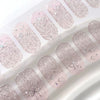 [No Lighting] Light Blue Embossed Cat's Eye Gel Nail Wrap