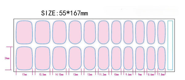 UV-Free Gel Nail Sticker Rose Pink