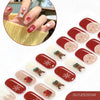 2026 New Christmas Gel Nail Sticker Lighting Harden Semi-Curing Nail Sticker