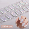 Semicured nail stickers