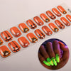 Semi-Cure Gel Nail Art Sticker Halloween Night Light Ghost Demon Spider Web UV Nail Sticker