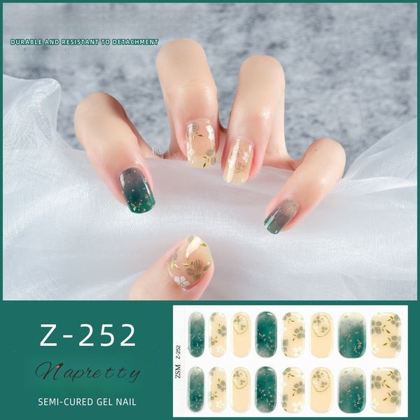 UV gel manicure sticker semi-curing
