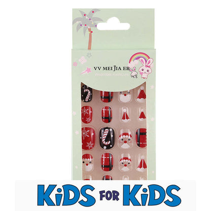 Mini Press On Nails For Kids 24 Pcs KPN6-003