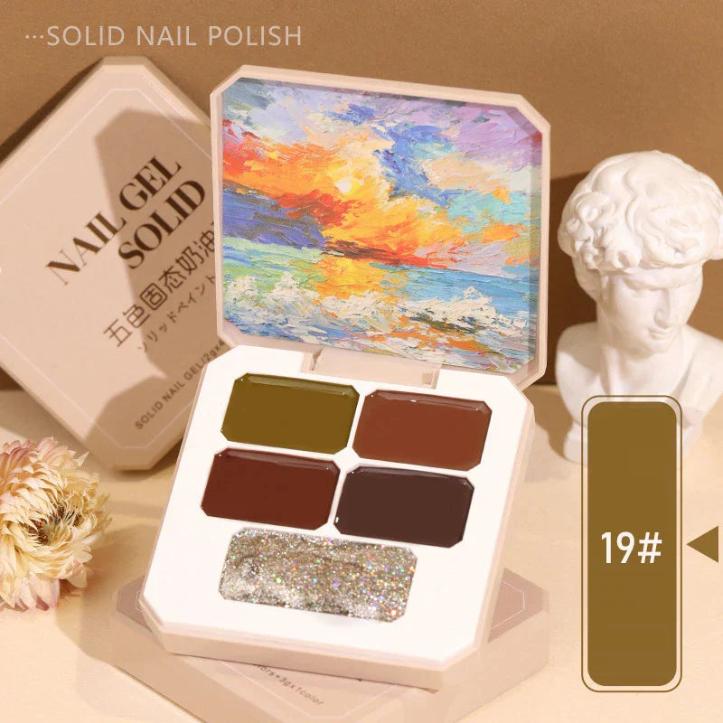 5 Color Solid Nail Gel 19