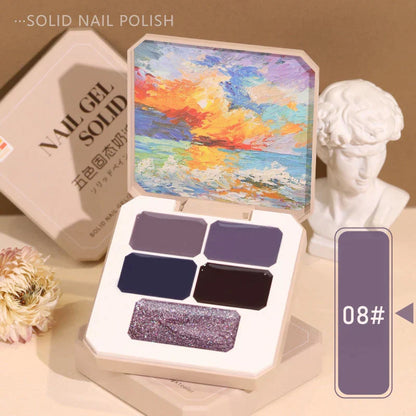 5 Color Solid Nail Gel 8