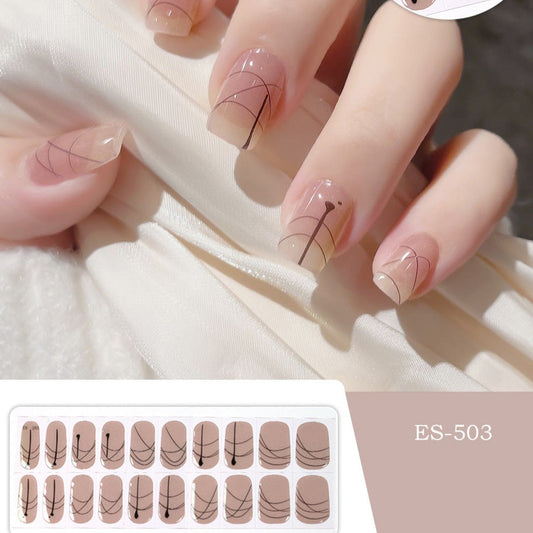 Semicured UV gel nail sticker kit ES-503