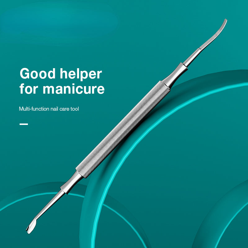 Multi-Function Nail Care Tools Cuticle Pusher Nail Dirt Cleaner Double Headed Design Pry Up Nails Cuticle Trimmer