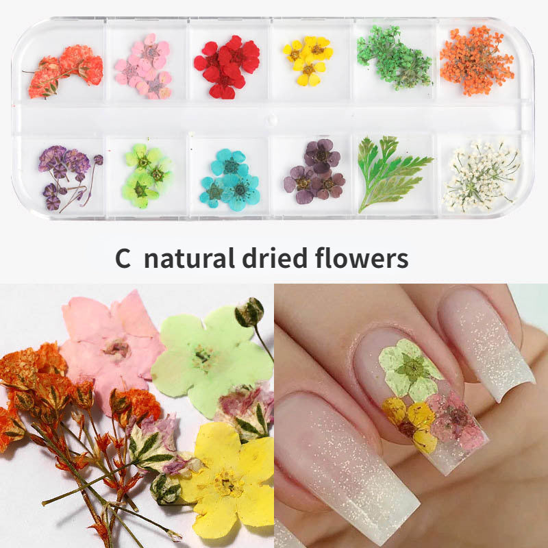 Dried Flowers for Nail Art & Resin Craft DIY Decorations - Perfect for Manicures, Pedicures, and Crafting