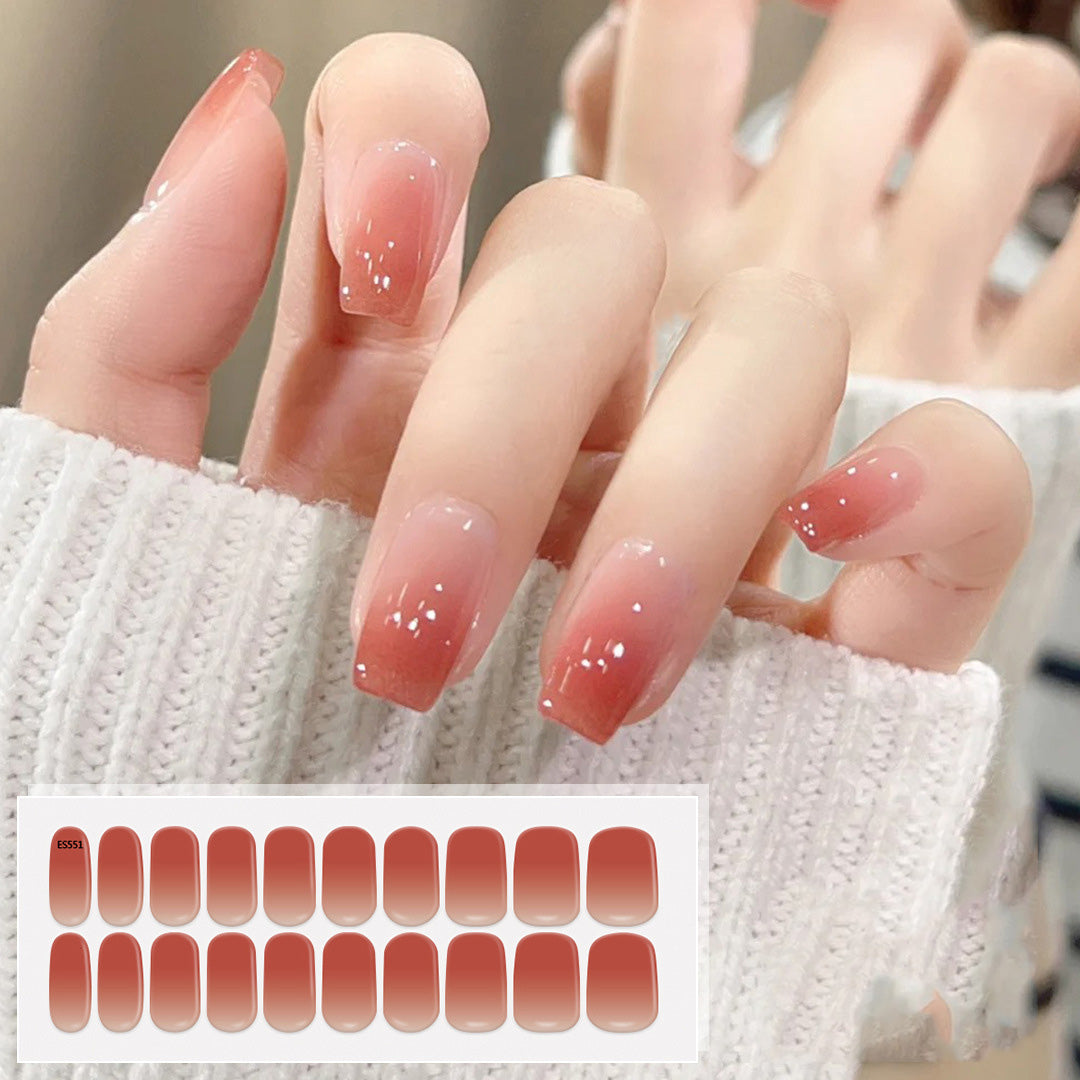 Semicured UV gel nail sticker kit ES-551