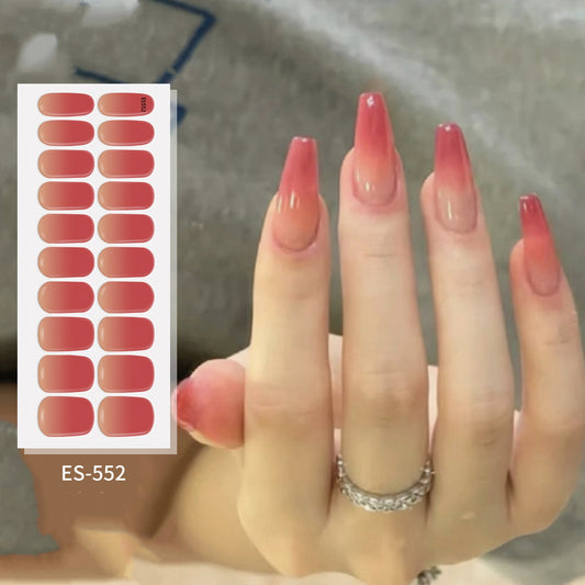 Semicured UV gel nail sticker kit ES-552