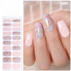 Semicured UV gel nail sticker kit