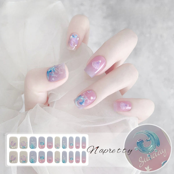 3D Nail Wrap[UV-Free] Tread Waves