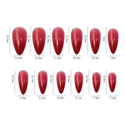 576/288pcs/box Colorful Fake Nails Acrylic Full Cover Nail Tips Ballet Wear Nail Press On Nails With Gel DIY Manicure Tools