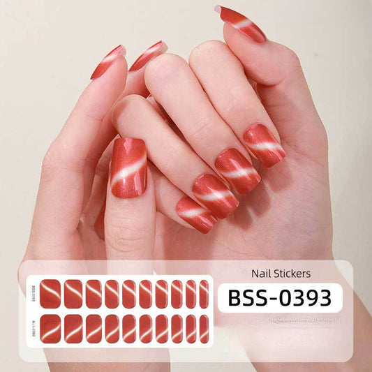 Semicured UV gel nail sticker kit BSS-0393