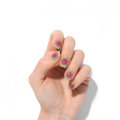 Semi Cured Gel Nail Strips Pink Pigeon