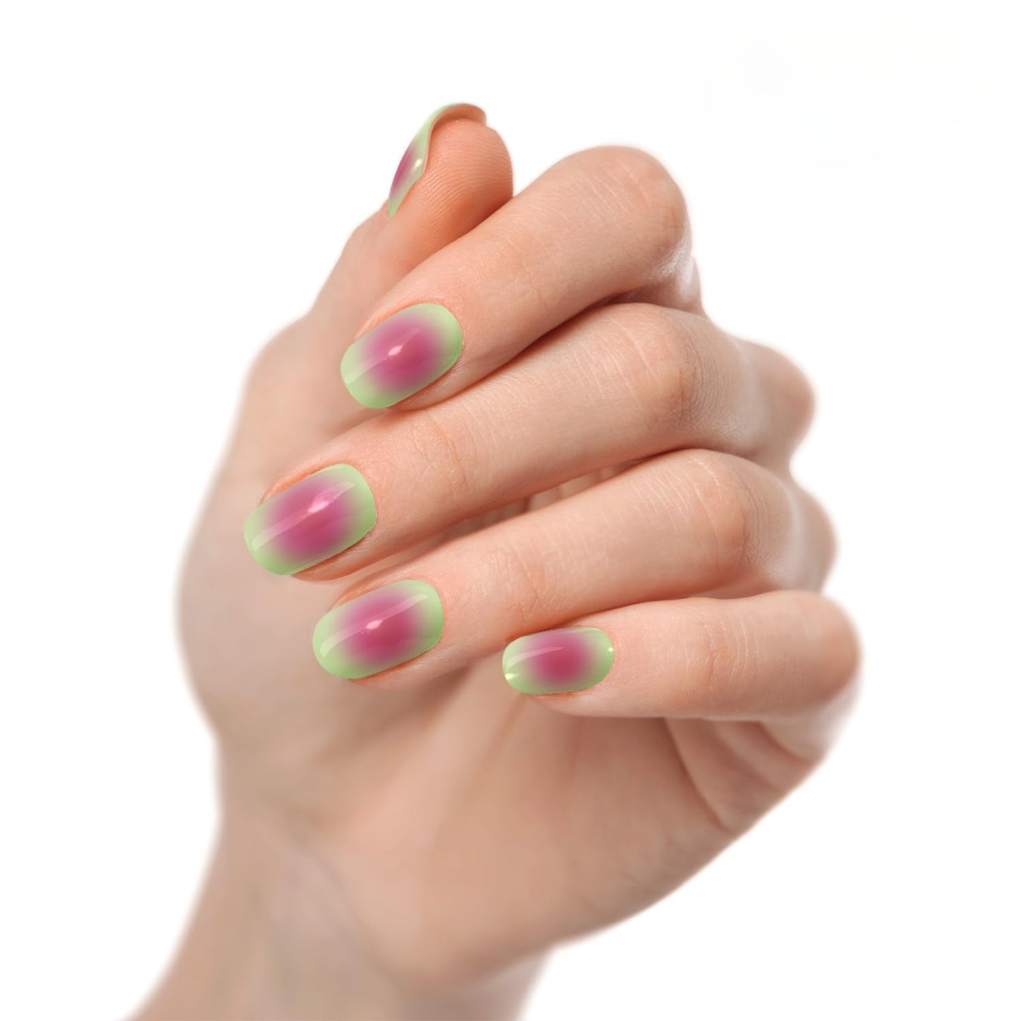 Semi Cured Gel Nail Strips Pink Pigeon