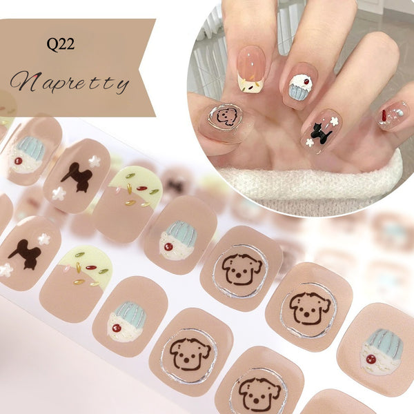 UV Free 5D Gel Nail Art Sticker Q39
