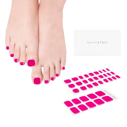 Semi Cured Gel Pedi StripsToenail Stickers Pedicure