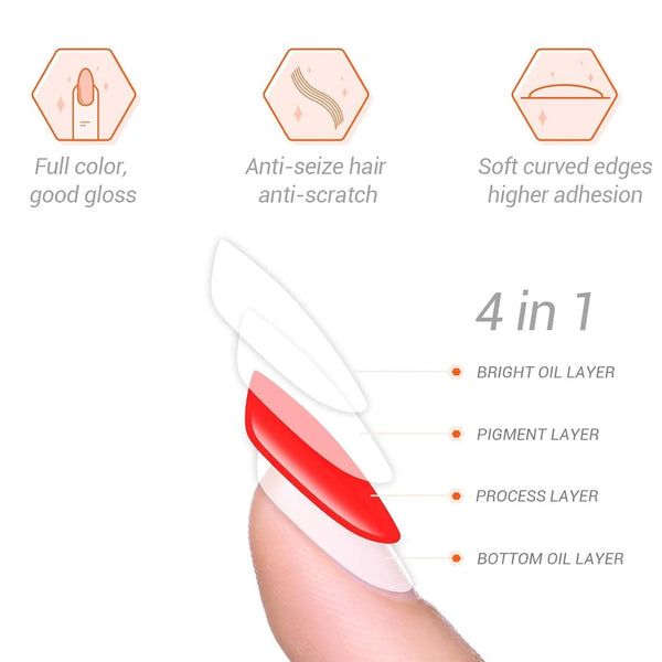 Pedicure Gel Nail Strips BSJ-0076