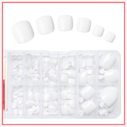 168pc Press on Toenails Pedicure
