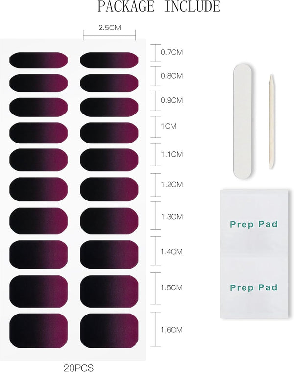 Gradient Semi Cured Gel Nail Strips