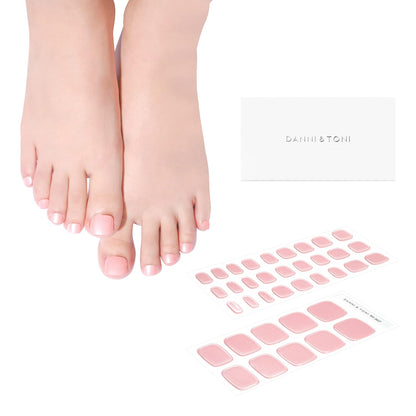 Semi Cured Gel Pedi StripsToenail Stickers Pedicure