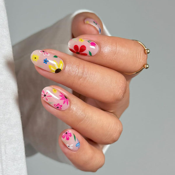 Semicured UV gel nail sticker NG200521