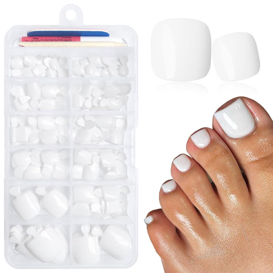 168pc Press on Toenails Pedicure
