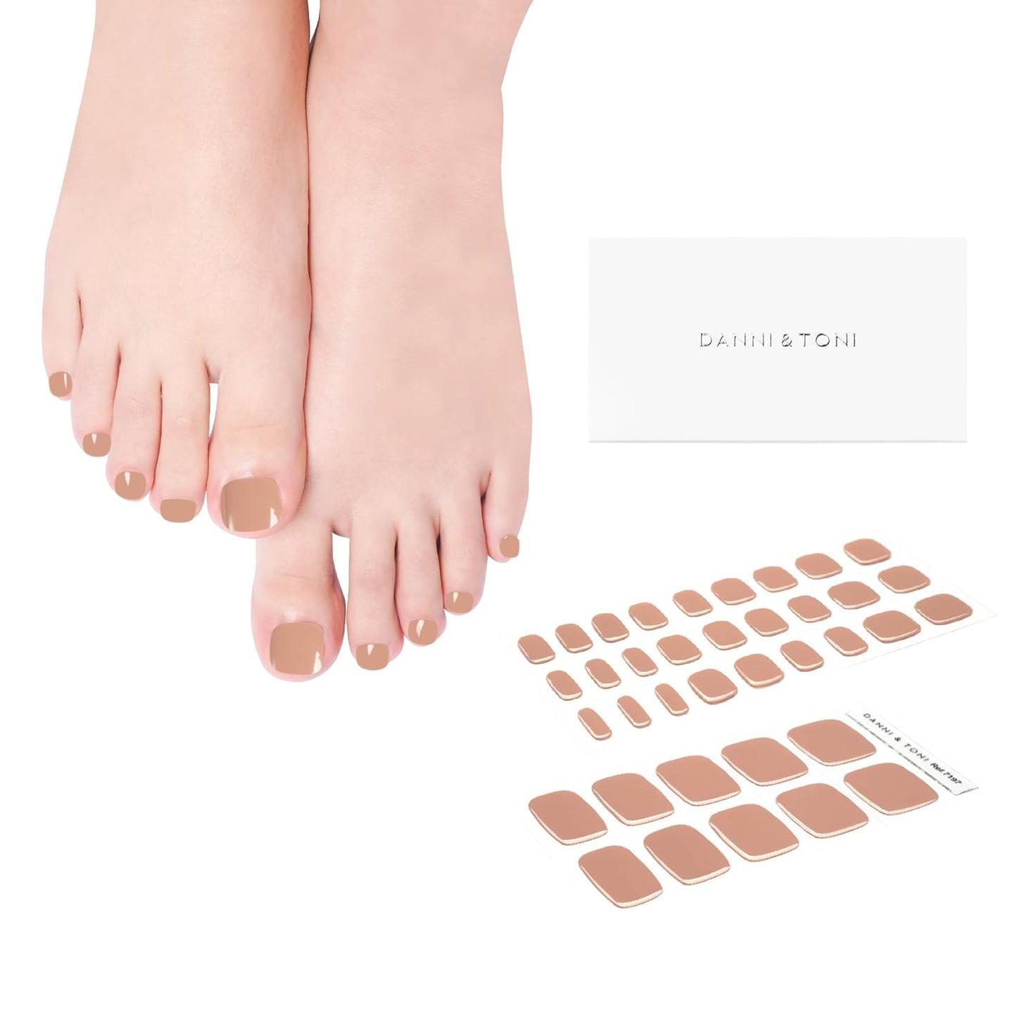 Semi Cured Gel Pedi StripsToenail Stickers Pedicure