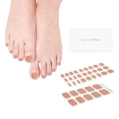 Semi Cured Gel Pedi StripsToenail Stickers Pedicure