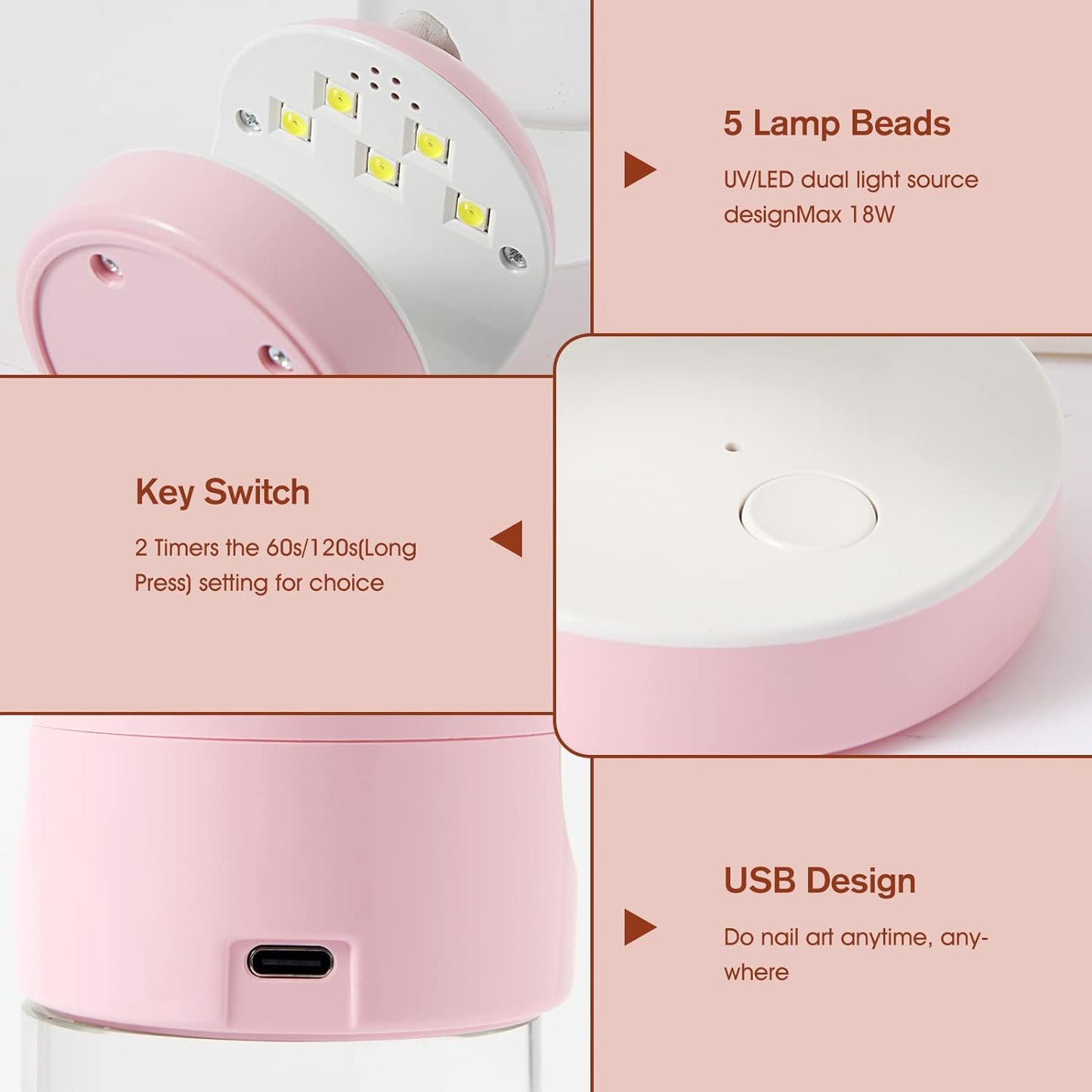 Mini LED Nail Lamp