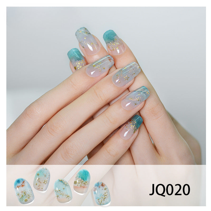 Semicured UV gel nail sticker kit JQ020