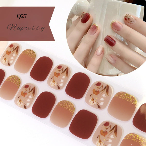 UV Free 5D Gel Nail Art Sticker Q39