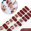 2026 New Christmas Gel Nail Sticker Lighting Harden Semi-Curing Nail Sticker