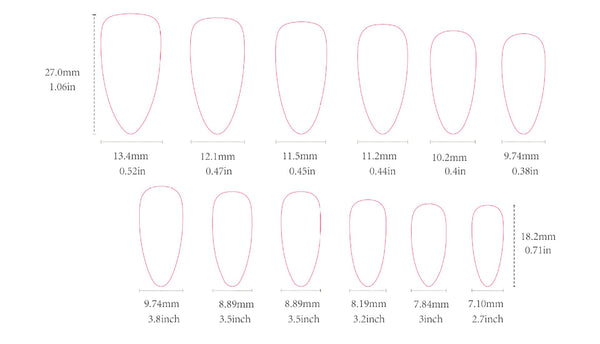 Press on nail W1470