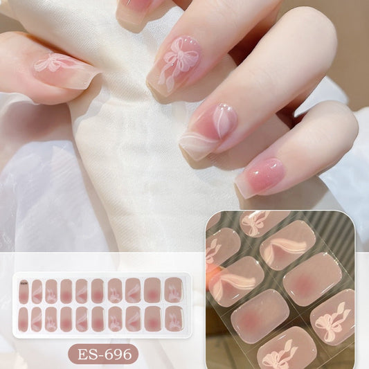 Semicured UV gel nail sticker kit ES-696