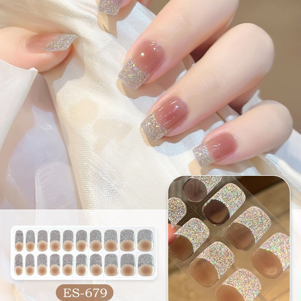 Semicured UV gel nail sticker kit ES-679