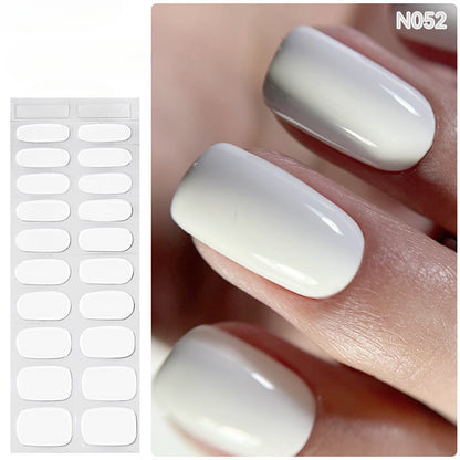 Semicured UV gel nail sticker kit