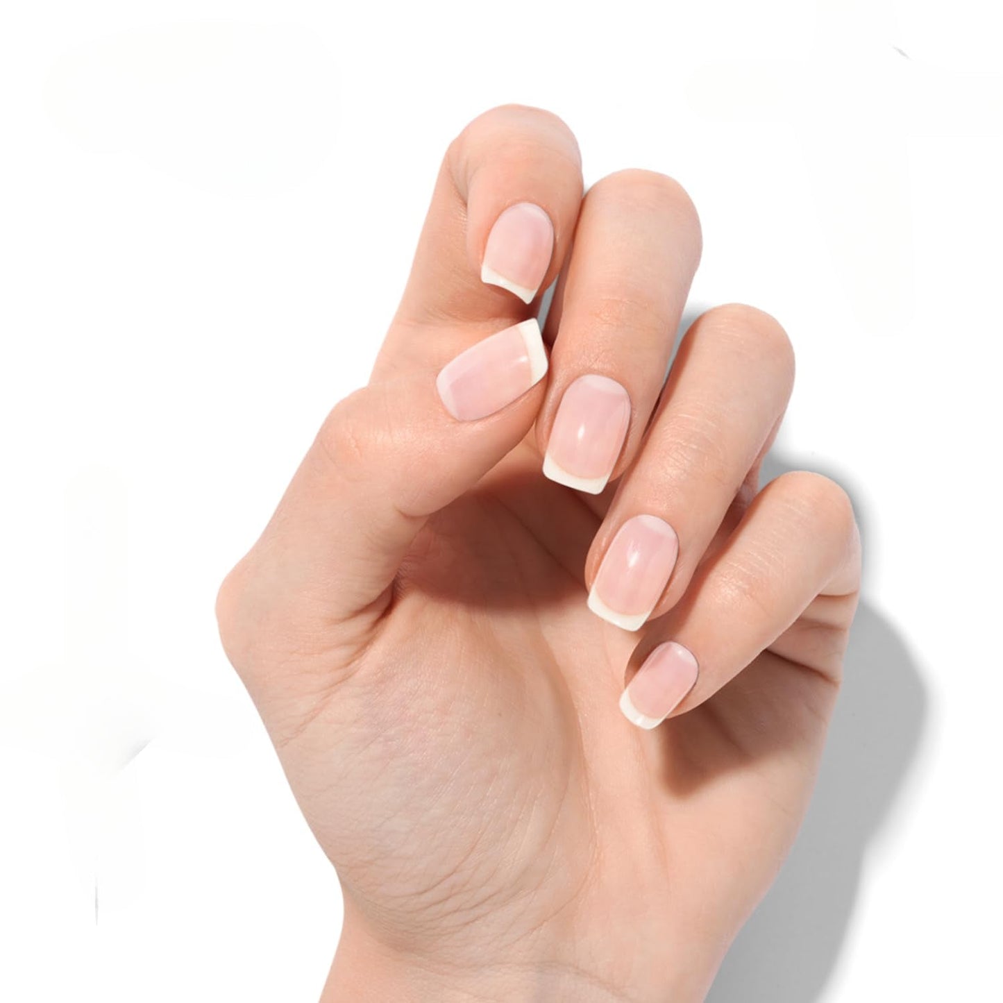 Semi Cured Gel Nail Strips Clear Blush