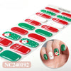 Christmas gel UV semi-cured nail sticker NC240192