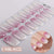 UV-Free Gel Nail Sticker Pink Glitter