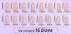 32pcs/Set Press On Nails Gold End