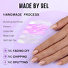 32pcs/Set Press On Nails Gold End