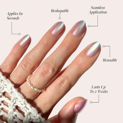 30pcs press on nails Cat Eye