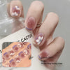 Semi-cured gel uv strips short nails 74DT
