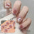 Semi-cured gel uv strips short nails 74DT