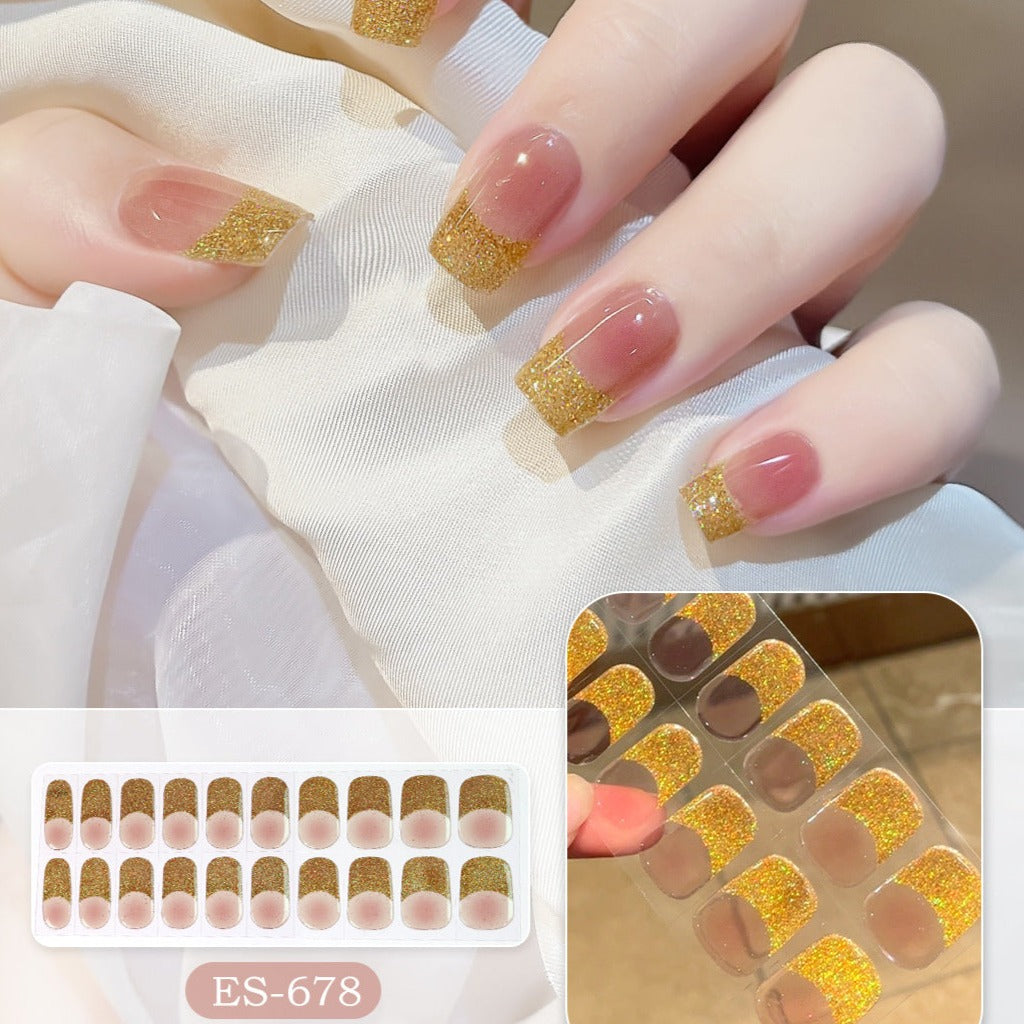 Semicured UV gel nail sticker kit ES-678