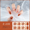 UV gel manicure sticker semi-curing